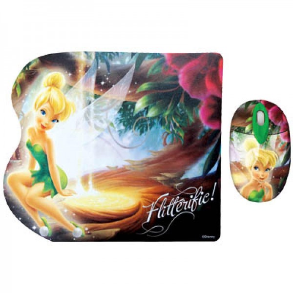 Σετ mini οπτικό ποντίκι και mousepad με μοτίβο "FAIRIES" DSY TP7001